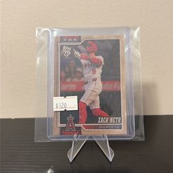 2026 Topps Series 1 Zach Neto #230 Wood Parallel  #d 14/25 LA Angels