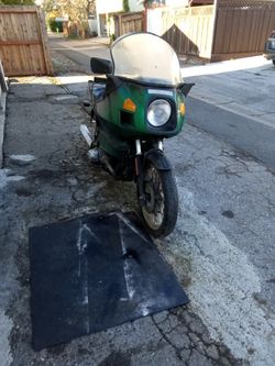 BMW 1986 R100RT ORIG GREEN FADE TO BLACK