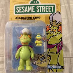 Super7 - Sesame Street - ReAction Wv4 - Alligator King Action Figure