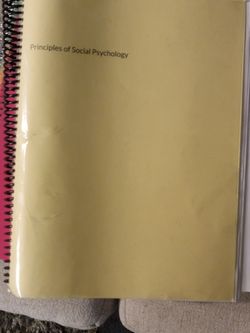 Principles Of Social Psycology