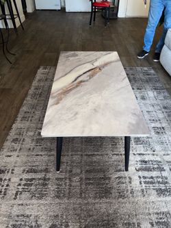 Marble coffee table