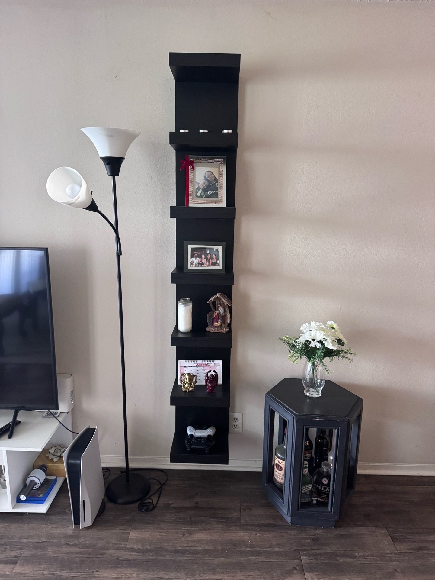 IKEA LACK Floating Wall Shelf + FREE Floor Lamp & Accent Table!