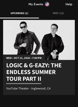 1 endless summer tour ticket