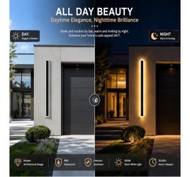 2Pack 23.6inch Long Outdoor LED Wall Light Waterproof IP65 Warm White$85