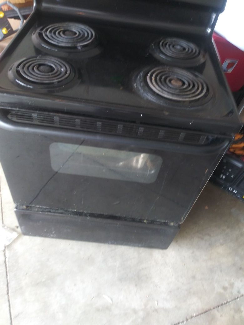 Electric stovetop and dishwasher