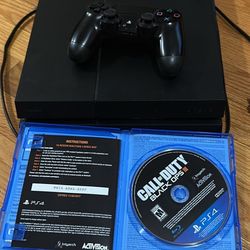 PS4 With Remote And Call Of Duty Game