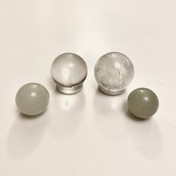 Collection of Vintage Large Marbles • The biggest one (2nd from the right) is 2.25” diameter • Two Green ones are JADE