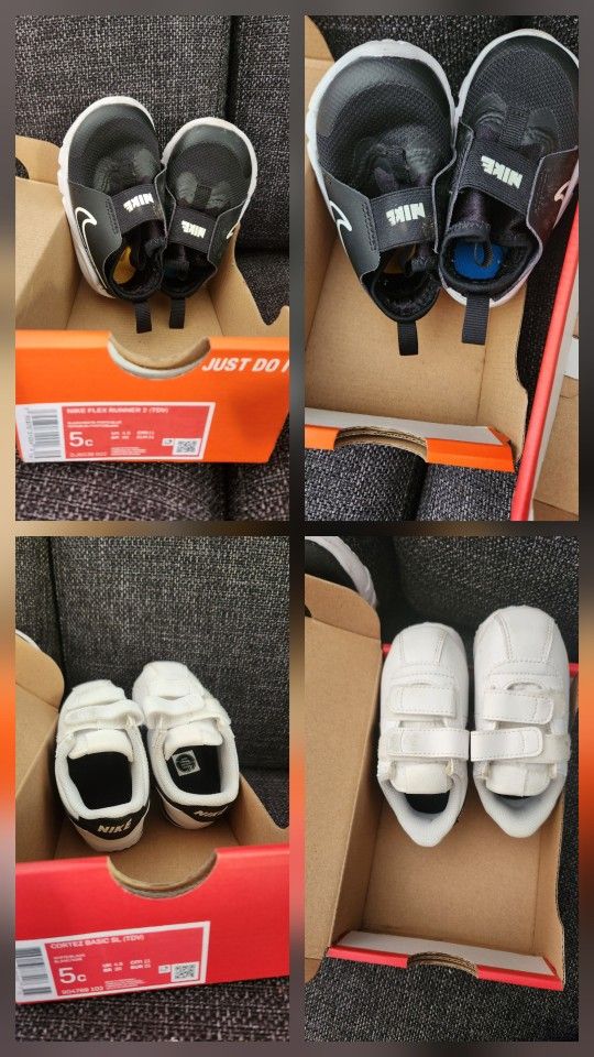 2 Toddler 5c Nike Shoes (TDV)