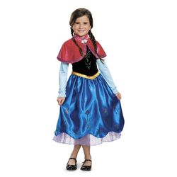 Disney Frozen girls Anna deluxe child costume