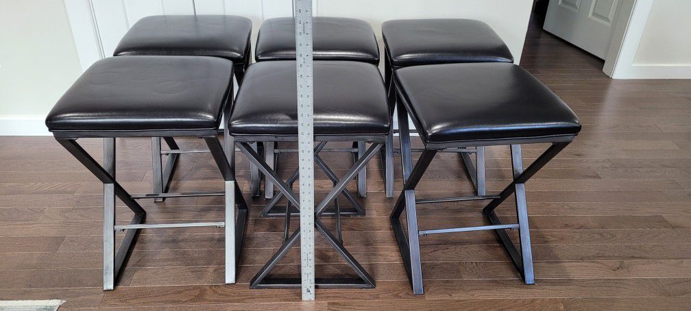 Counter Height Bar Stools Barstools Countertop All 6 For $240.00