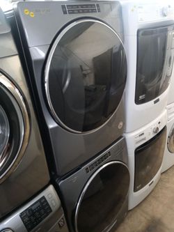 Whirlpool gray stackable front load washer and dryer set - Free delivery