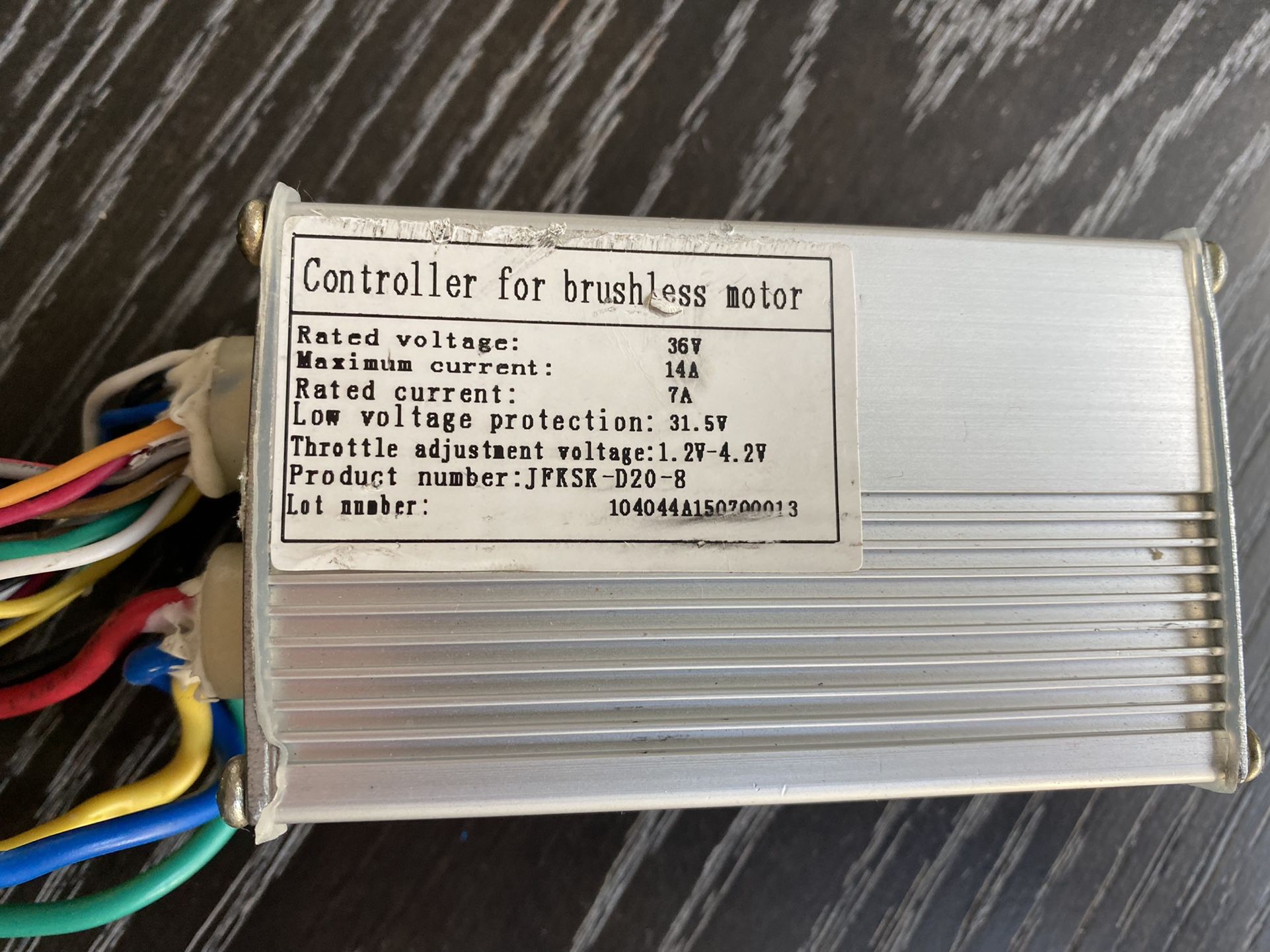 controller for brushless motor JFKSK-D20-8.Open Box.