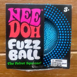New Authentic NeeDoh Blue Fuzz Ball NeeDoh in Blue