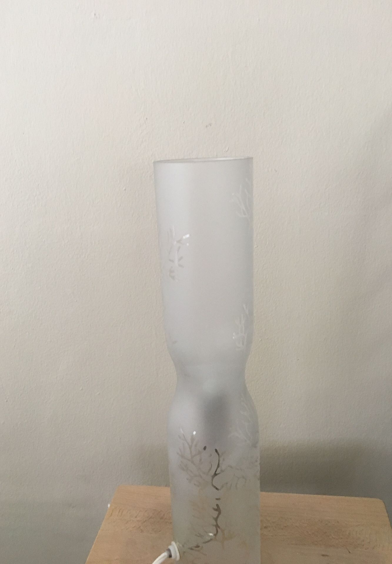IKEA frosted glass lamp