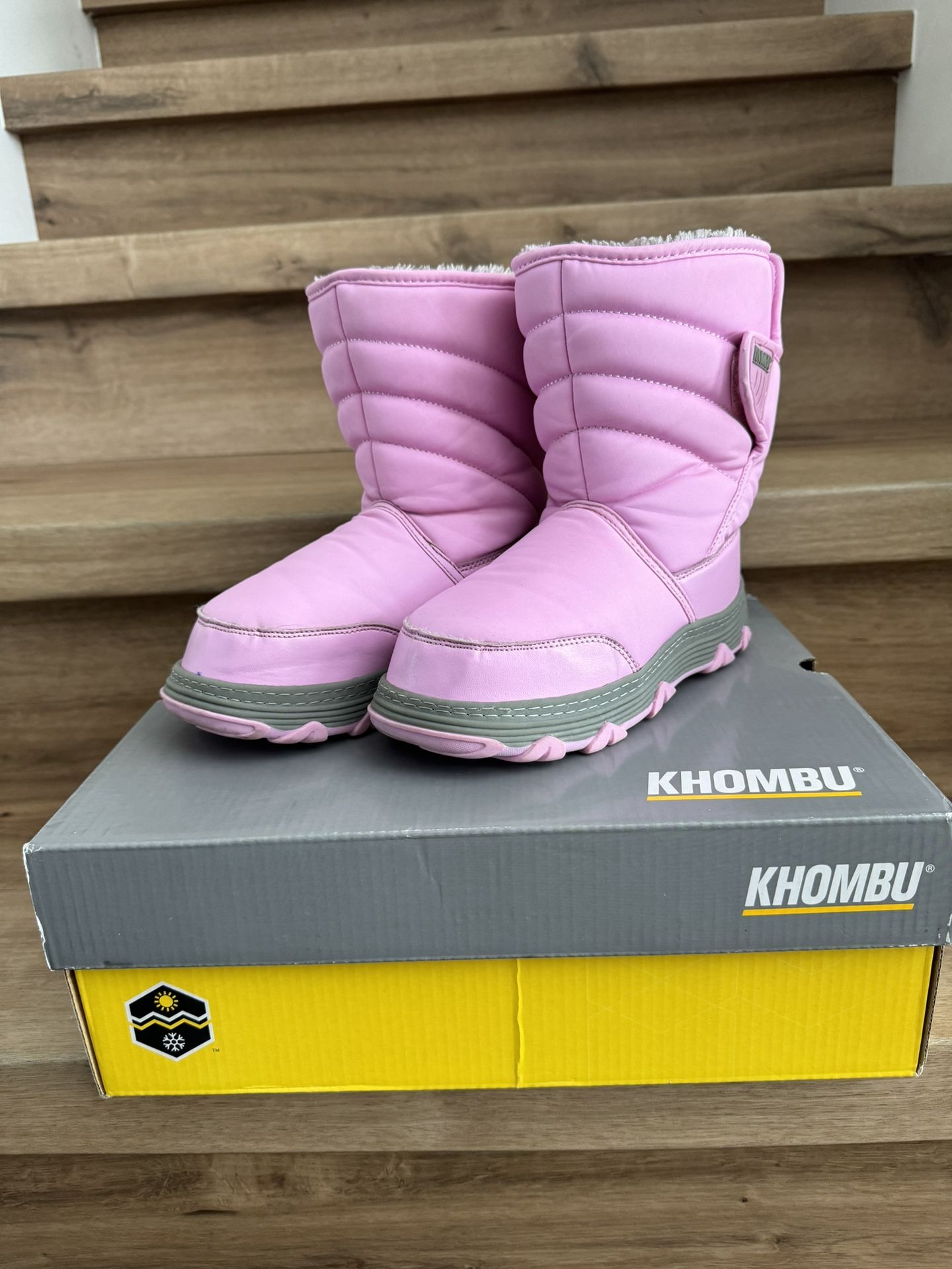 Khombu Kid’s Neptune Pink Snow Boot Size 1