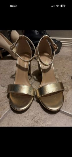 Gold High Heels