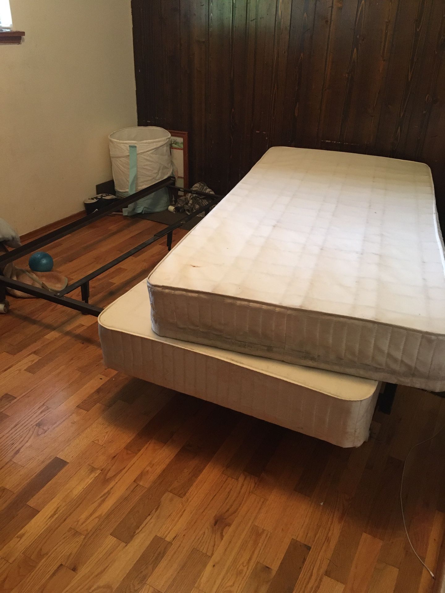 King bed frame and box springs Free