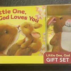 Little One, God Loves You Gift Set New