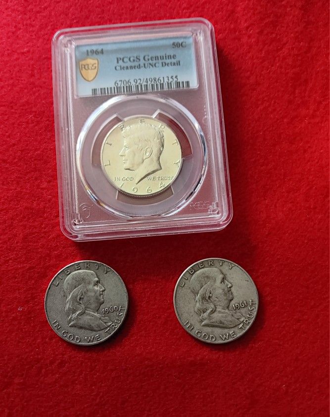 3 Silver Half Dollars