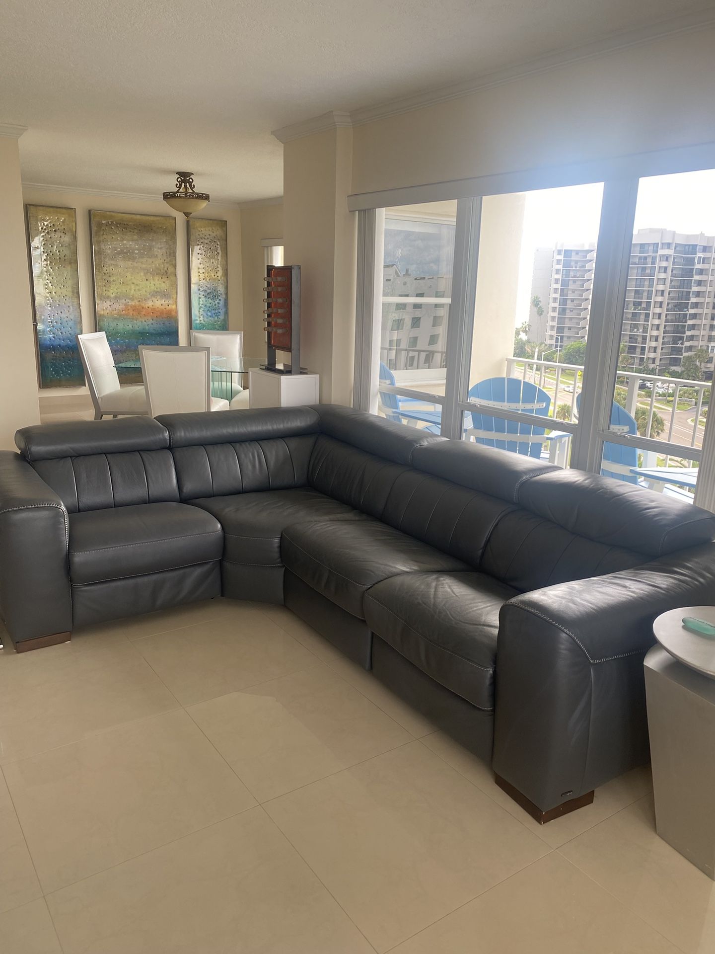 Comfortable Leather Couch