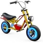 Electric Bike for Kids Age 5-12 Years Old, 300W Brushless Motor Up to 10 MPH & 10 Miles, 3-Speed Modes Motorcycle for Kids