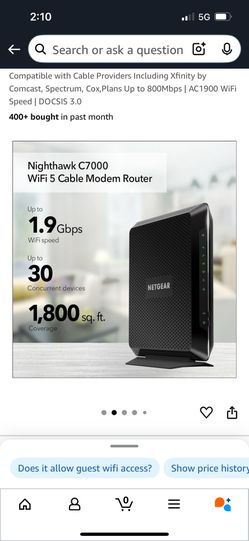 Modem Router. Nighthawk C7000