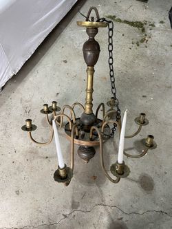 Free or best offer!!!Vintage brass Chandelier!