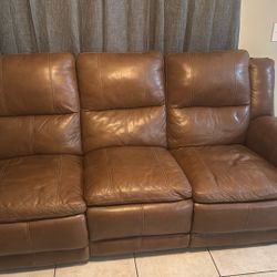 Sectional Couch Set Real Leather 