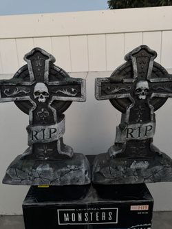 2 Cross Tombstones