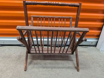 Vintage folding magazine rack