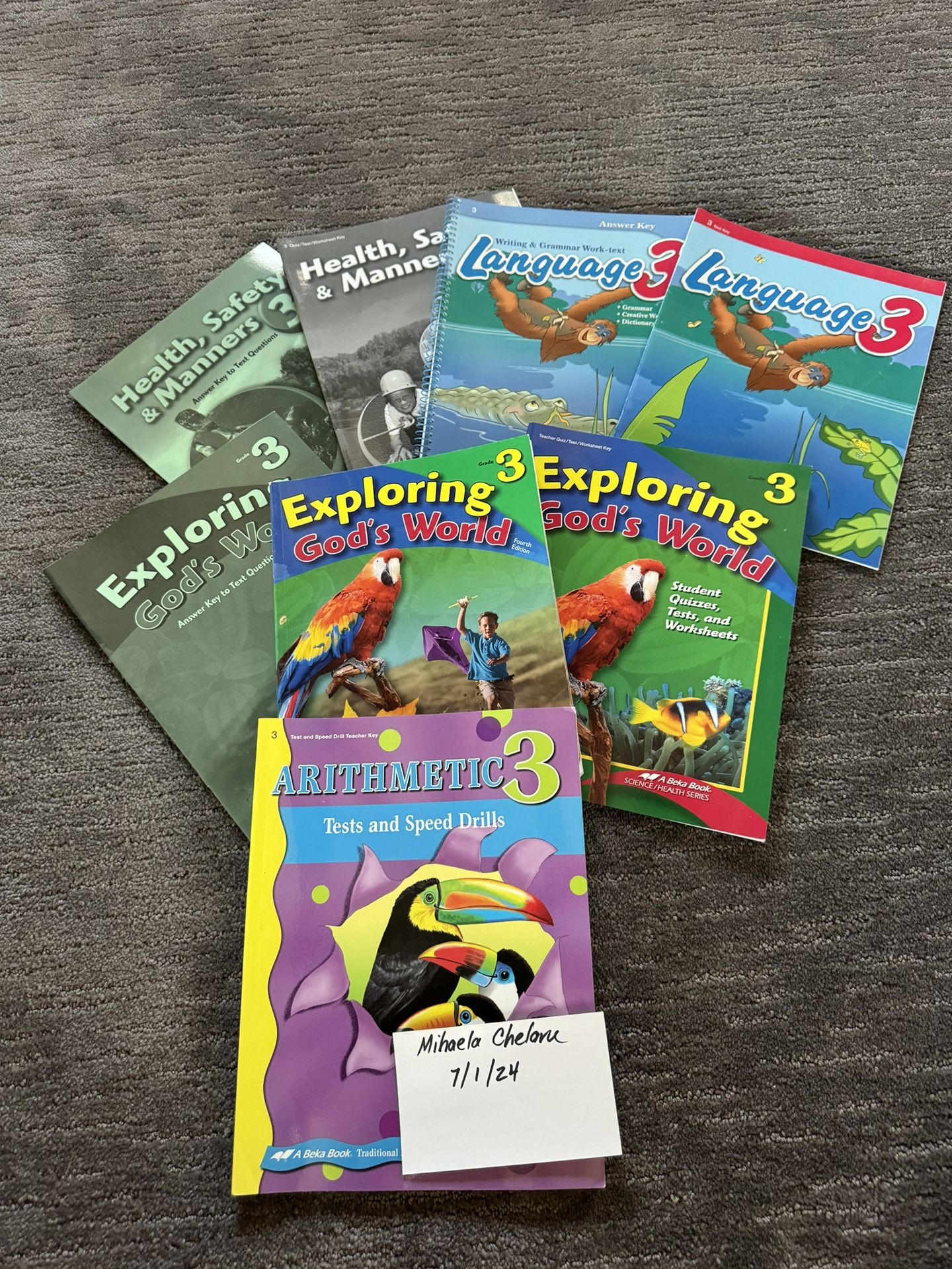 3rd Grade Abeka Books