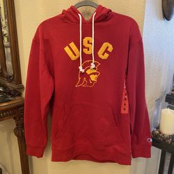 NWOT~CHAMPION USC Red Hoodie Sweatshirt Size Medium