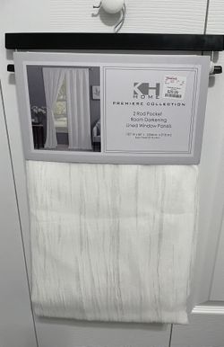 2 Rod Pocket Lined Window Curtain Panels (Brand NEW with Tag)