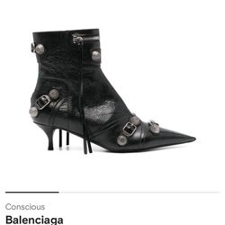 Balenciaga Cagole 55mm leather boots Size9 