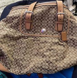 signature coach duffle bag