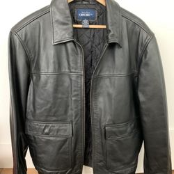 Black Leather Jacket Like New