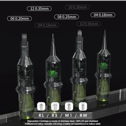 🔥 50PCS Tattoo Cartridge Needles #12 – RL Mixed Sizes (3/5/7/9/11) | Pro Liner Set 