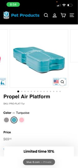 2 Blue 9 propel platform