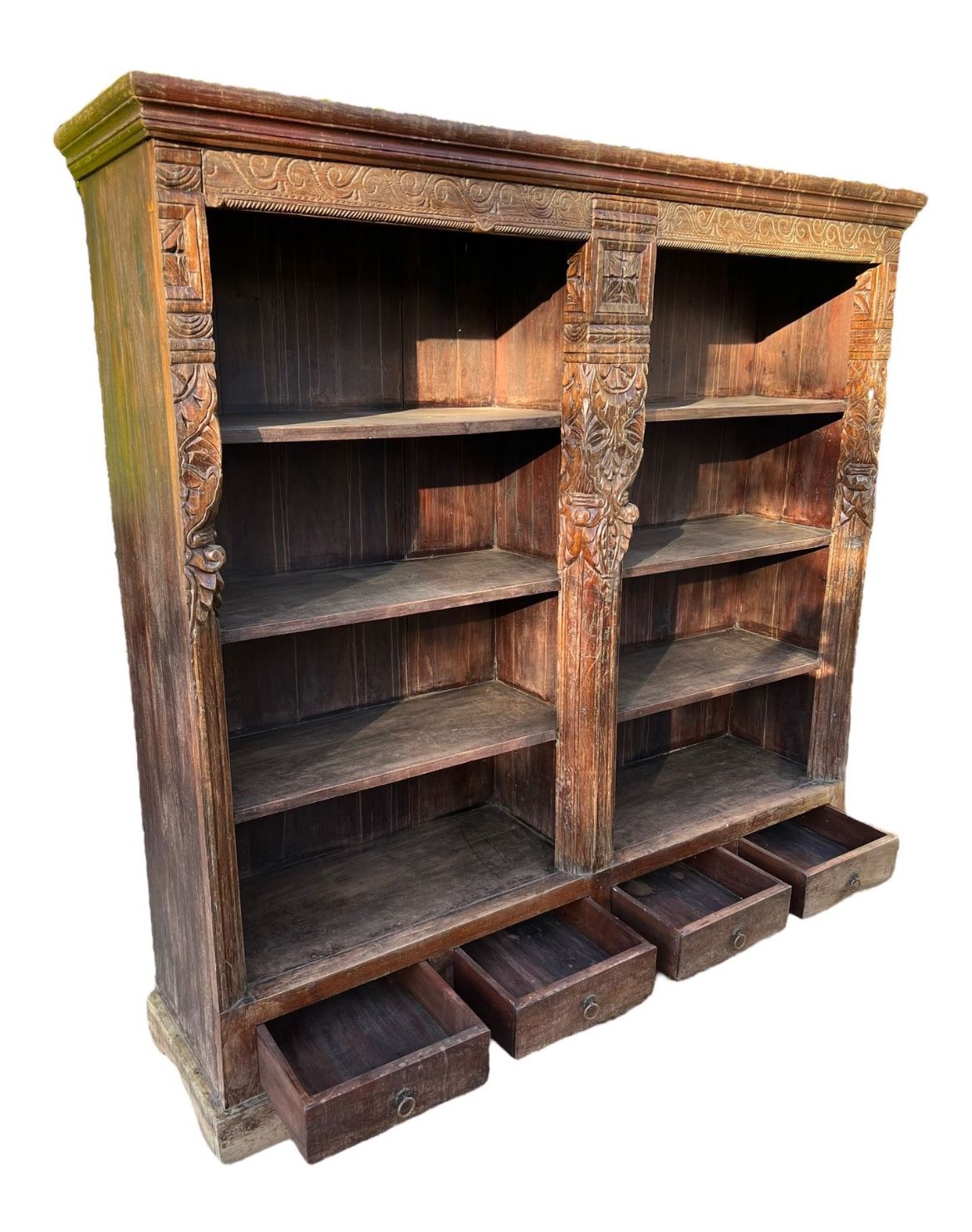 Gorgeous Hand Carved Indonesian Book Shelf