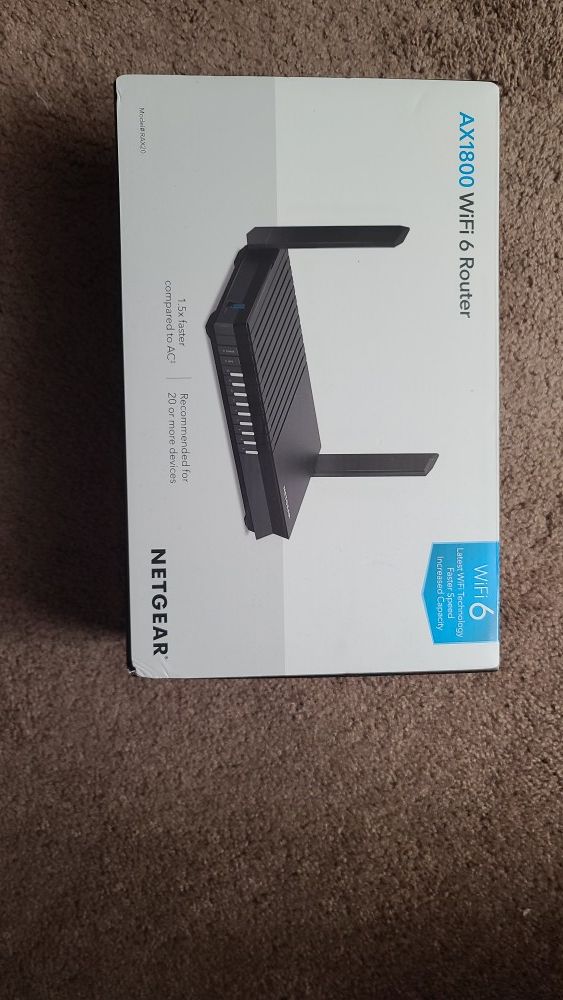 *REDUCED PRICE* Netgear AX1800 wifi 6 router