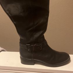 Blackl Leather  Boot