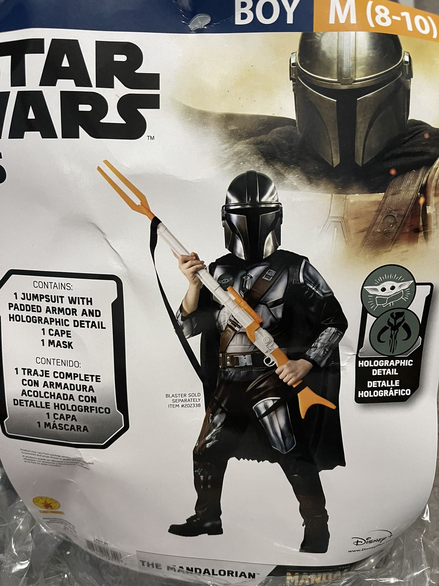 Boys Mandalorian costume Size 8-10 