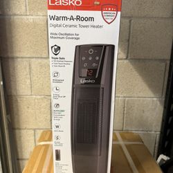♨️ Lasko “Warm a Room” Digital Ceramic Tower Heater – BRAND NEW ♨️  💲 $40 or best offer 📍 Norwalk, CA  Stay warm and cozy with this brand new Lasko 