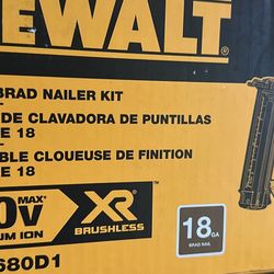 Dewalt 18g Brad nailer kit $350 (financing available) 