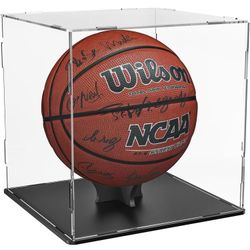 Basketball Display Case Stand,Clear Acrylic Display Case for Action Figures Toys Collectibles,Soccer Ball Display Case