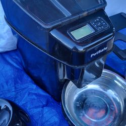 Automatic Pet Feeder And Ceramic Smart Feeder Combo