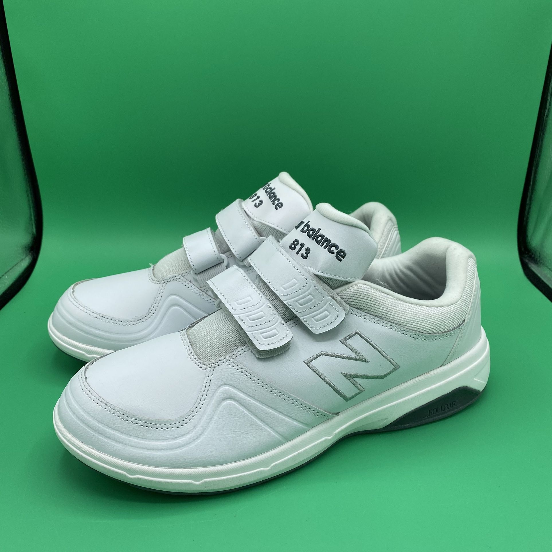 New Balance Women's Size 11 White 813 Leather Walking Shoes Excellent Condition