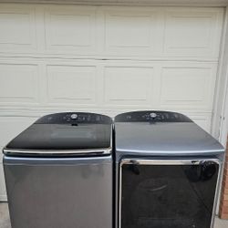 SET WASHER AND DRYER KENMORE STAINLESS STEEL XL CAPACITY 6.2 CU GOOD CONDITION BOTH ELECTRIC LARGE CAPACITY HEAVY DUTY DELIVERY AVAILABLE WE DO REPAIR
