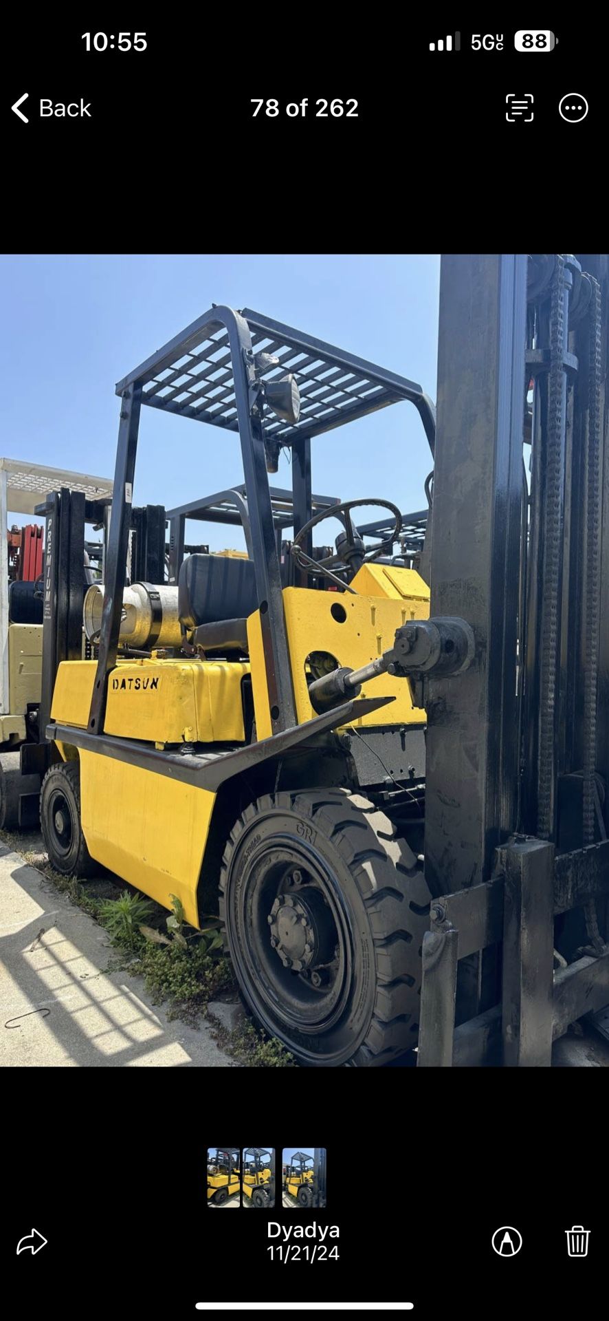 Datsun Forklift For Sale! Nissan