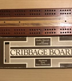 HARDWOOD CREATIONS CRIBBAGE BOARD HANDMADE DAVID LEVY
